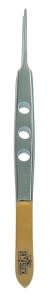 Dr. Slick Bishop Tweezer, 4", Gold & Satin, Straight